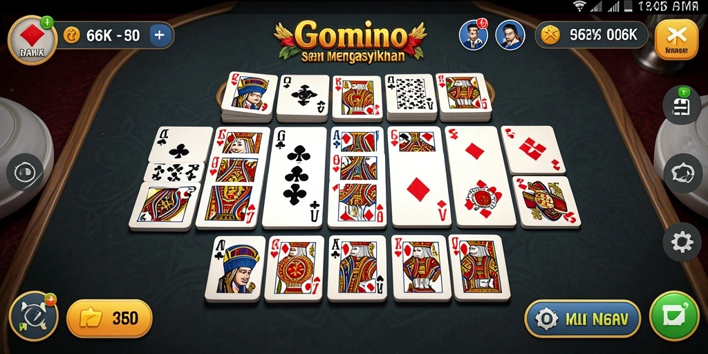 Screenshot 66K menunjukkan aksi seru permainan Domino.