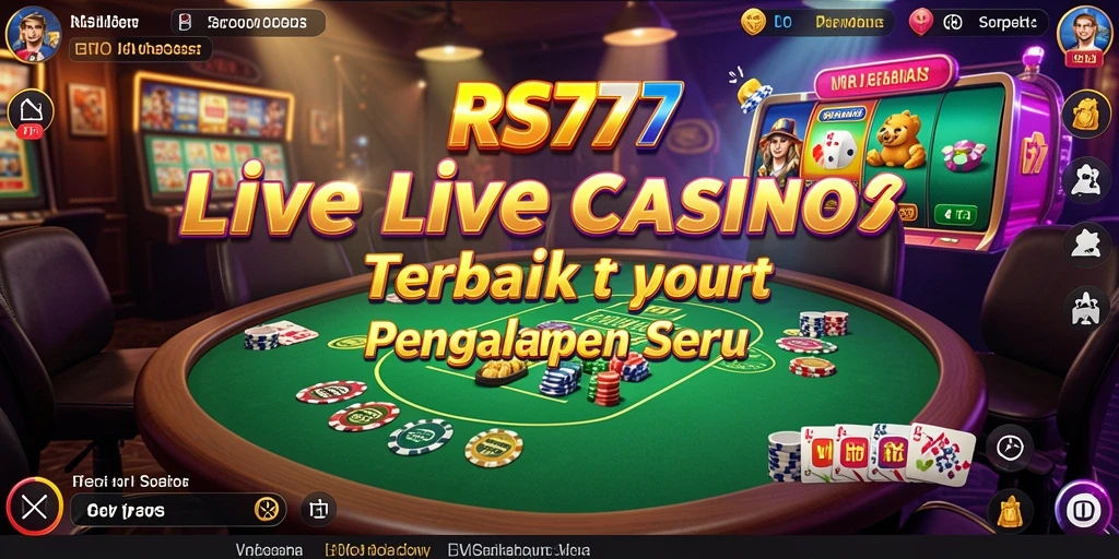 Tampilan gameplay Live Casino yang mendebarkan dan interaktif.