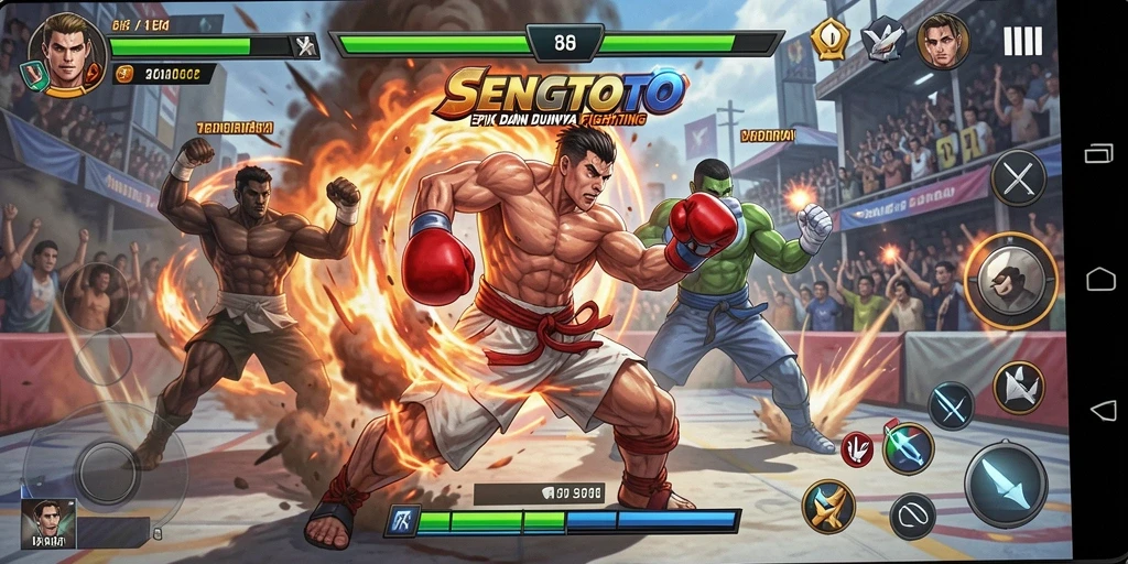 Tampilan seru dari pertarungan di SENGTOTO.