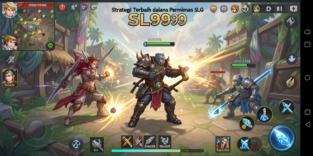 Tampilan antarmuka gameplay SL999 yang menarik dan mendalam.