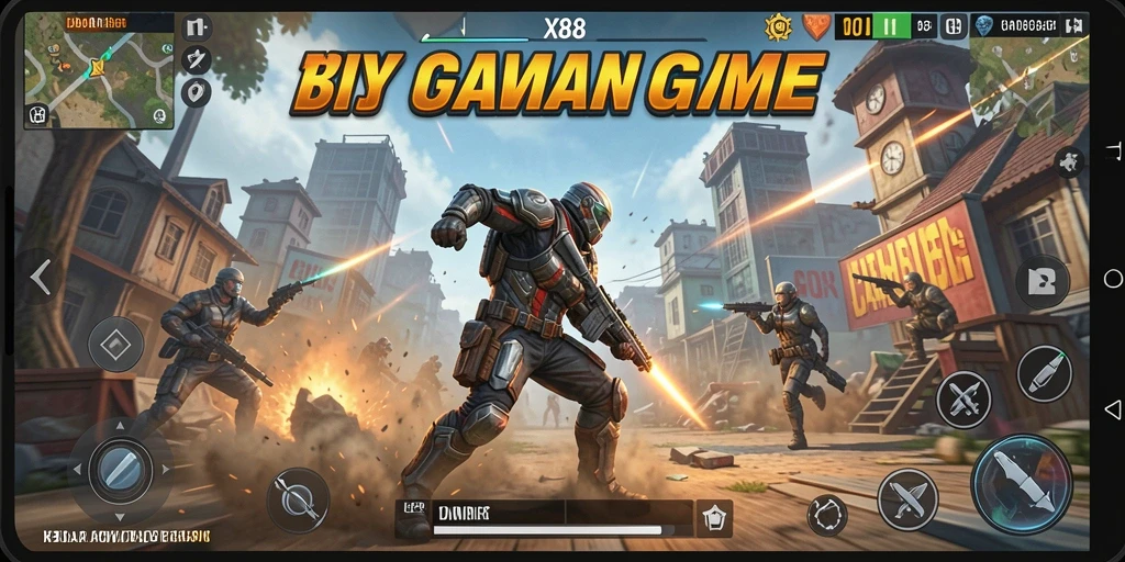 Gameplay X88 menampilkan aksi seru dengan grafis yang menakjubkan.